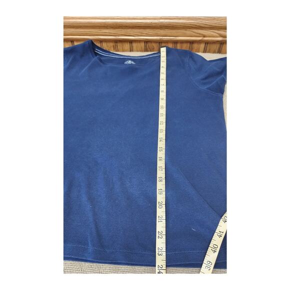 St. Johns bay Navy Blue Crew Neck Short Sleeve T-shirt Women's Size Medium - Picture 6 of 9